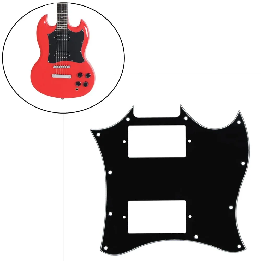 Battipenna Full Face Sg G-310 Piastra Antigraffio Per Chitarre Epiphone Sg Style-Nero Accessori Protezione Battipenna Per Chitarra