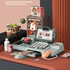 25Pcs Pretend Play Mini Simulation Electronic Supermarket Cash Register Kits Toys Multifunctional Kids Role Play Set(A) 2