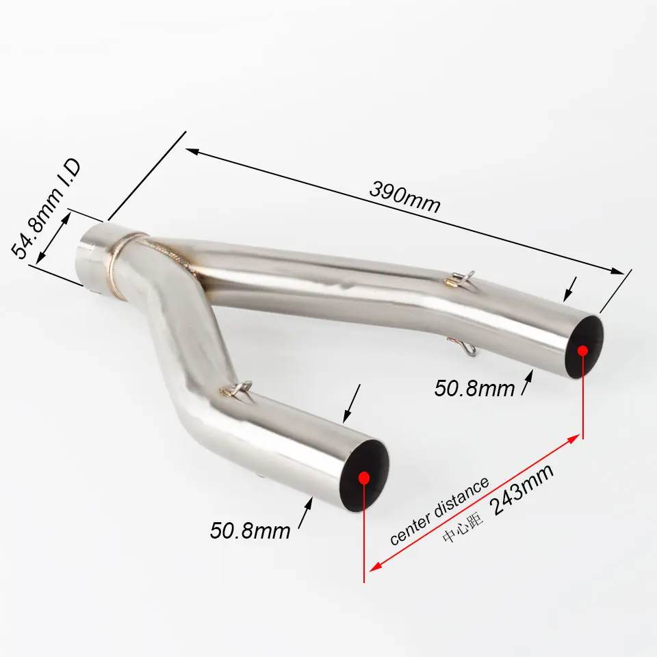 Motorcycle link pipe For Aprilia Dorsoduro 750 2008-2016 SMV750 SMV 750 Dorsoduro DD750 dorsoduro 750 exhaust mid pipe - Image 6