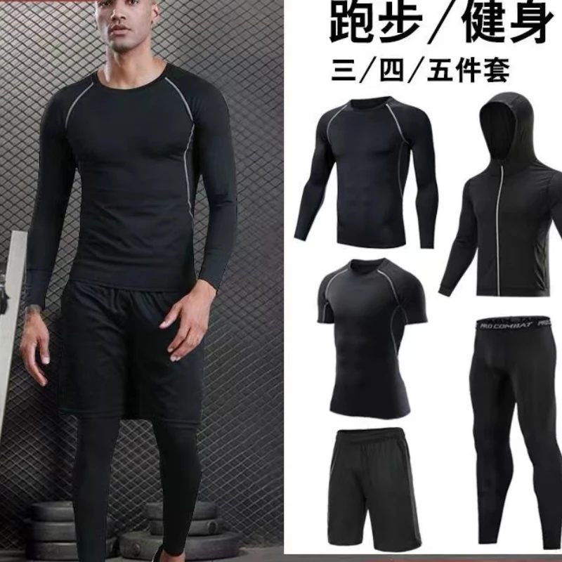 Men's Thermal Shapewear Winter Tactical Thermal Underwear Sets Warm Tight Breathable Training Compression Top & Bottom Underwear