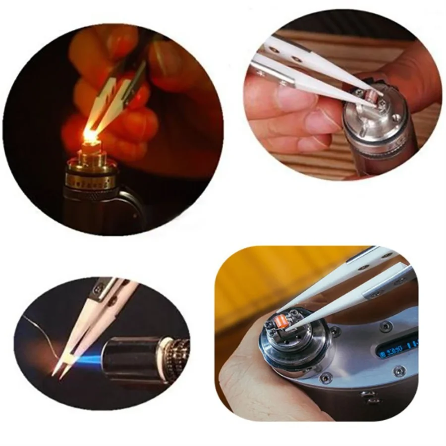 Precision Heat-Resistant Ceramic Tipped Tweezers