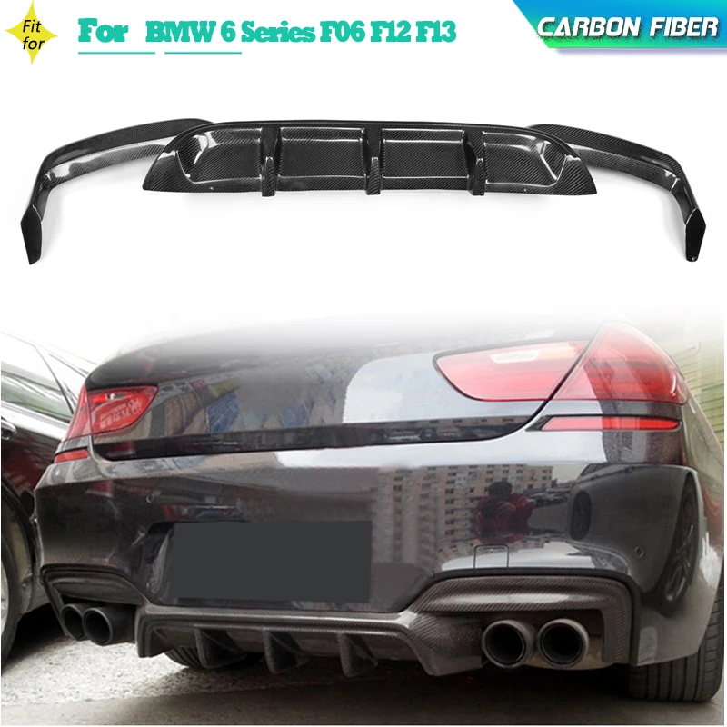 6-Series-Carbon-Fiber-Rear-Diffuser-Lip-For-BMW-F06-F12-F13-M6-M-Sport ...
