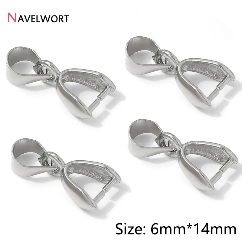 14K vergoldetes Messing Metall Anhänger Pinch Bail für Schmuck, Anhänger Pinch Clip für Halskette Herstellung Zubehör Schmuck Materialien – Detail 21