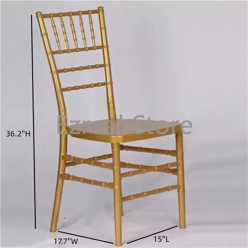 Dining Wedding Dining Chairs Party Events Hotel Gold Chiavari Chair Transparent Plastic Gamer Chaise Furniture LJ50HC