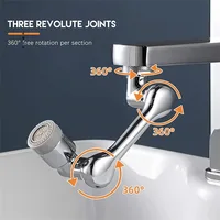 Faucet Extender 1080° Swivel Water Tap Nozzle Faucet Sprayer Universal Bathroom Mixer Aerator 2 Spray Modes Kitchen Sink Faucet 2