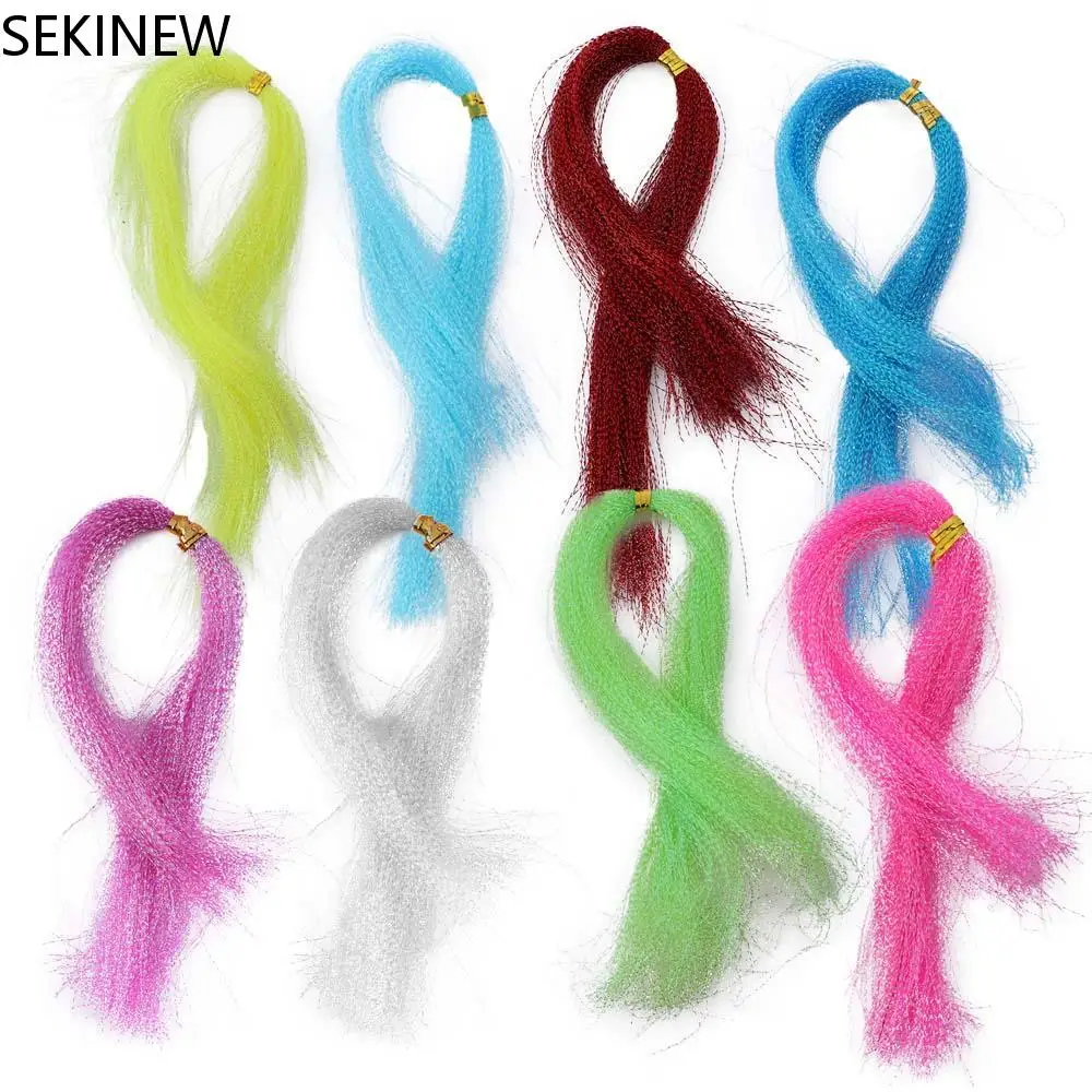 

1Pc Crystal Shining String Hook Lure Assist Fly Fishing Tool Luminous Silk Twisted Strand String Tying Lure Flies Accessories