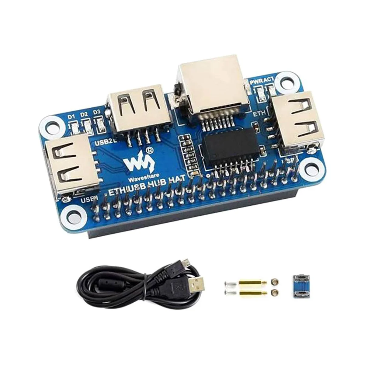 

5V RJ45 Ethernet USB HUB Module HAT Expansion Board Shield Starter Kit for RPI Raspberry Pi Zero W WH 2W 2 3B Plus
