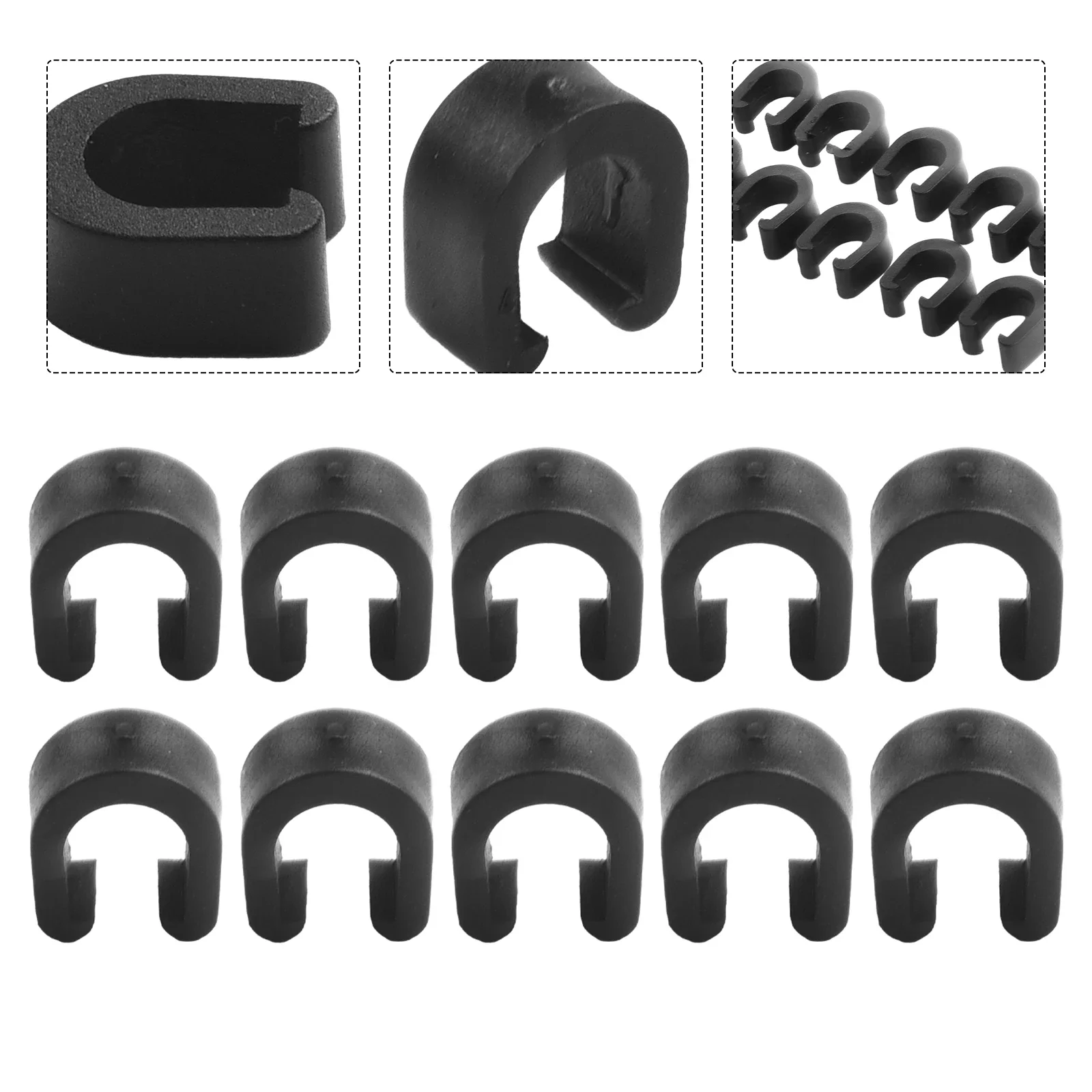 

Plastic Bicycle Buckle Bicycle Buckle Bicycle Brake Gear Cable C Type C-Clips Buckle Housing Hose Tube High-quality Useful