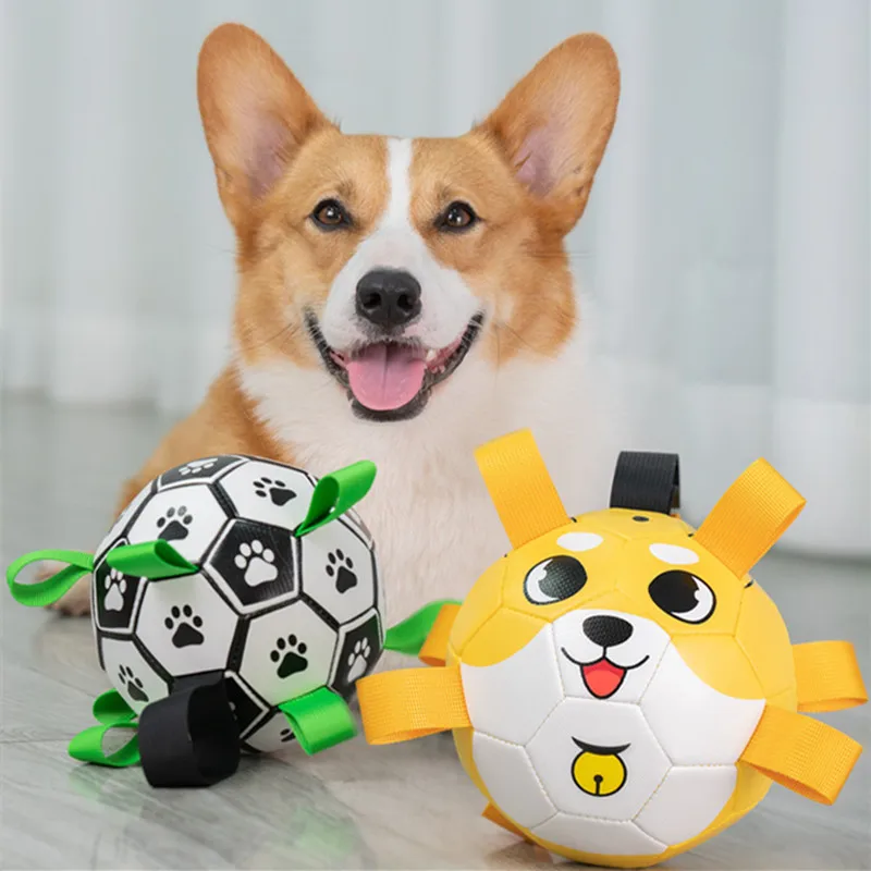 

Football Bite Resistant Dog Molar Interactive Elastic Ball Dog Products To Relieve Boredom Pet Toy