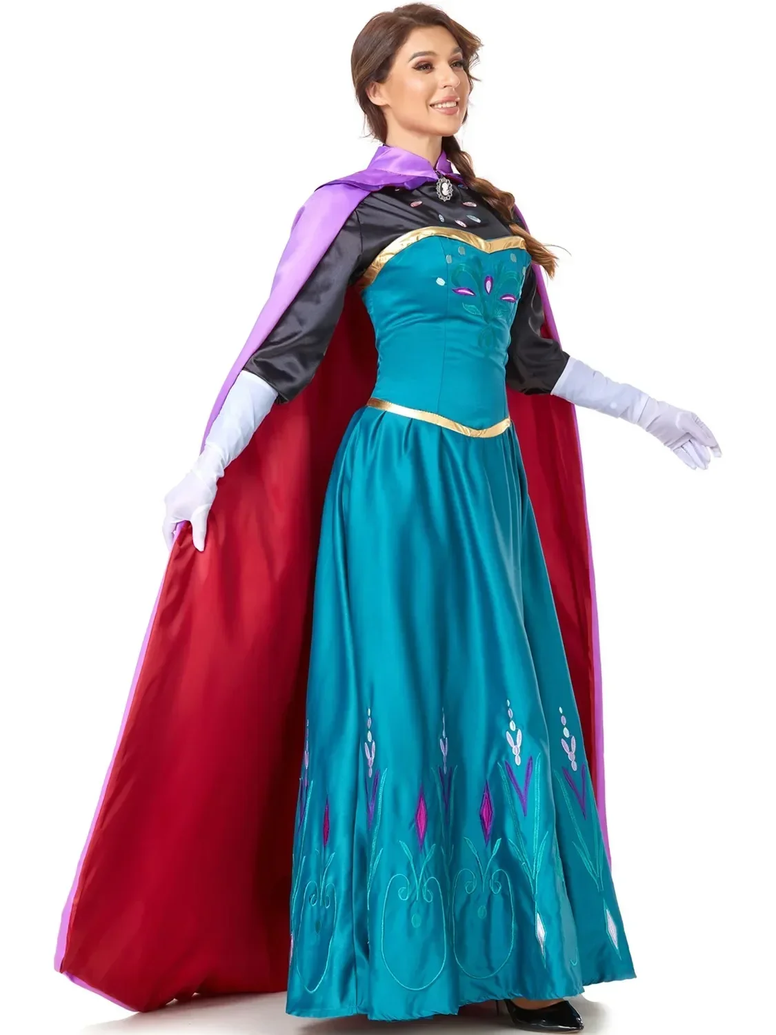 Princess Elsa Costume Fantasia Elsa Frozen Adulto Adult Deluxe Ana