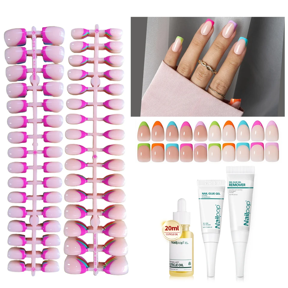 160 Piece French Press on Nails Set
