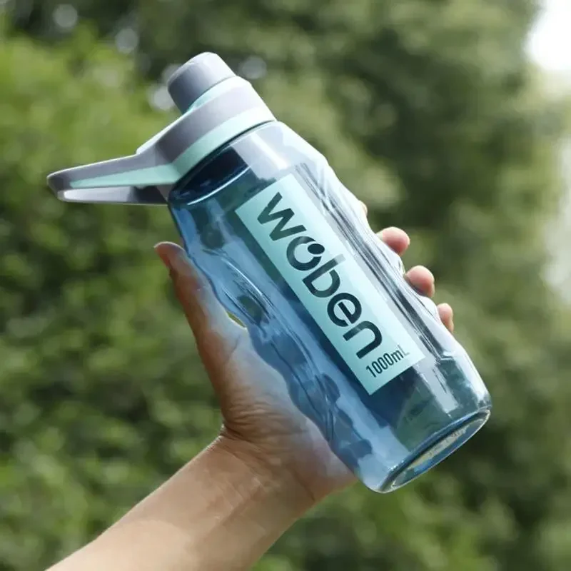Leak Proof Water Cup Environmentally Plastic Water Bottles Sports Bottle 1/1.5L Large Capacity Travel Bottle Flip