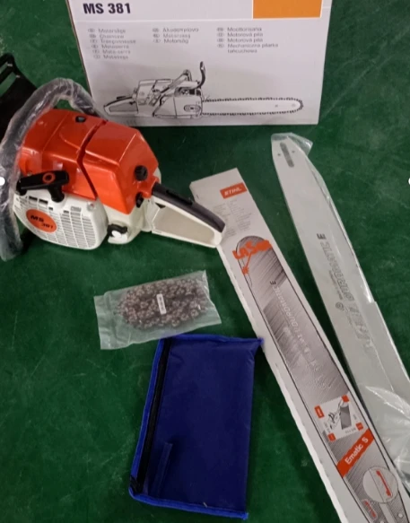 Chainsaw 381 3.9 KW Power 72.2cc Displacement Domestic Power 25’ Guide  for Logging and Timber Production 6