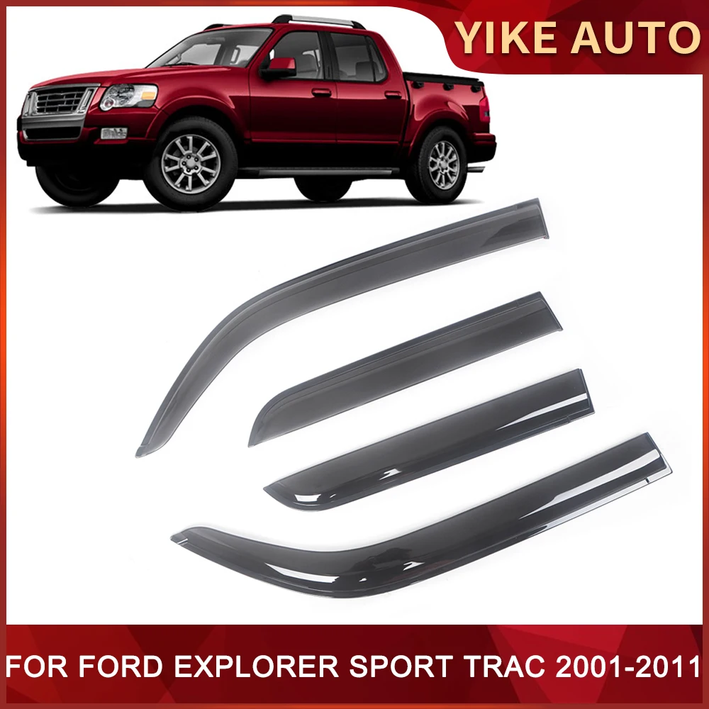 

Оконный козырек для FORD EXPLORER SPORT TRAC 2001-2011, дверной козырек, защита от ветра, дождя, боковые окна, ветровые дефлекторы авто