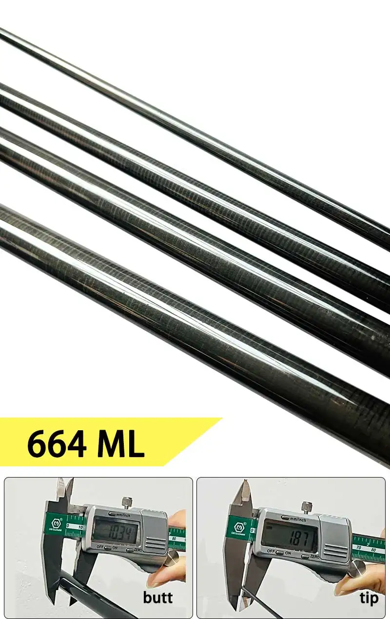 TN82 664 ML 684MH 704M Carbon Fiber 4Section Travel Rod Blank Building Component Repair DIY