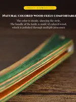 Japan S45C Carbon Steel Razor Straight Edge Sharp Barber Shop Razor Vintage Folding Manual Shaver Natural Colorful Wood Handle 2