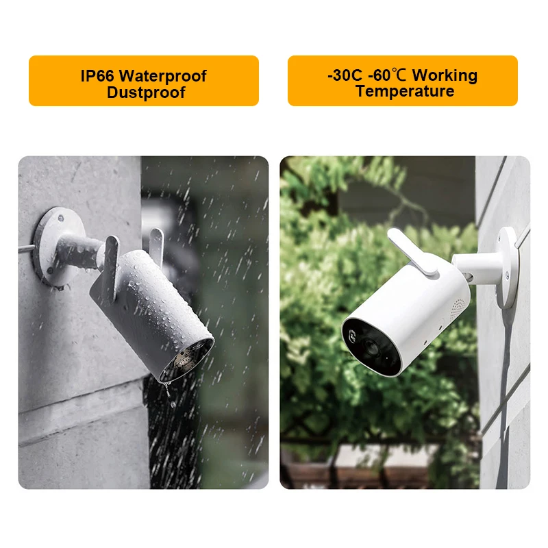 Xiaomi Mijia Smart Outdoor Camera AW300 IP66 2K Full Color Night Vision WiFi Video Surveillance Webcam Human Detect Mi Home APP