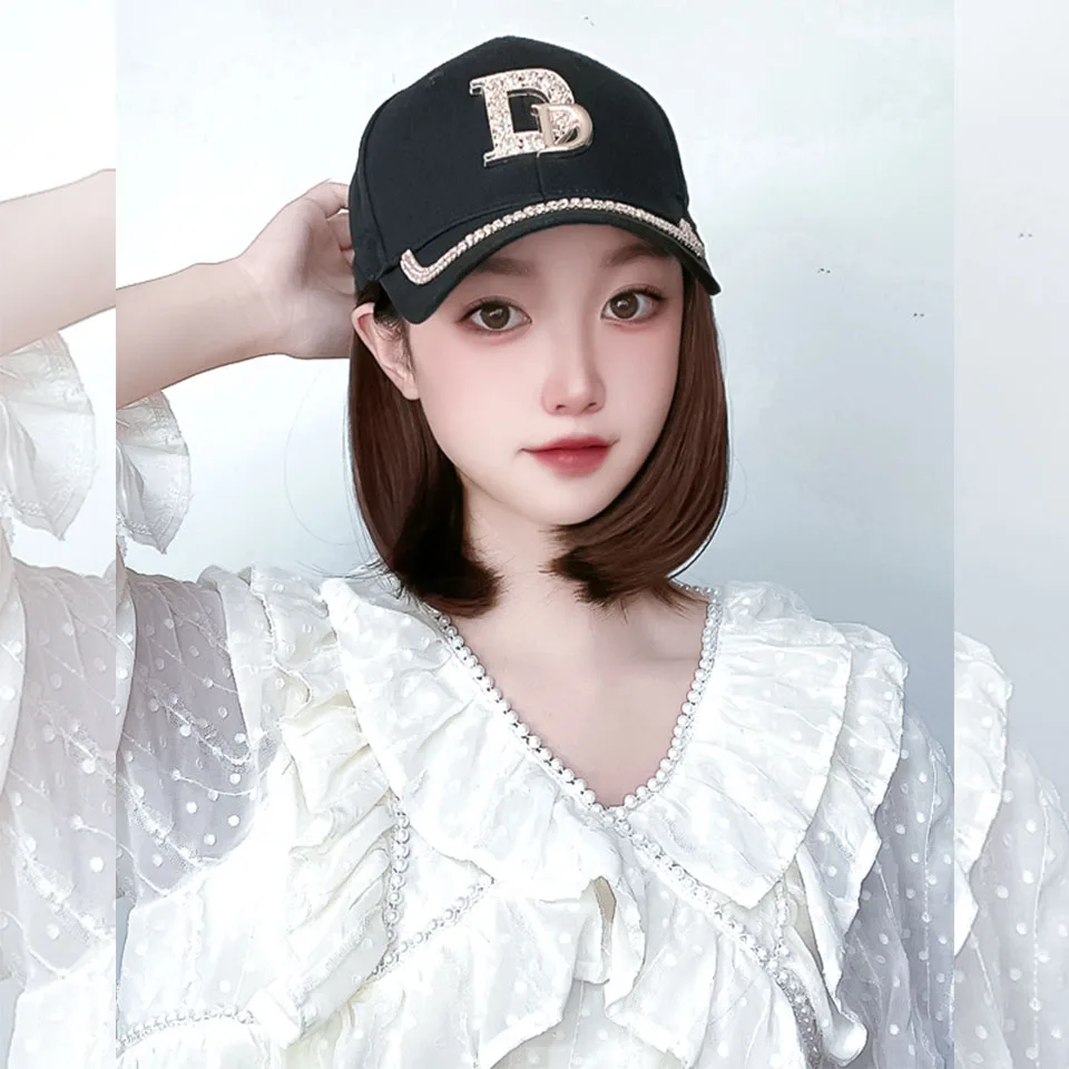 Synthetic Short Bob Wig Cap for Women with Heat Resistant Fiber