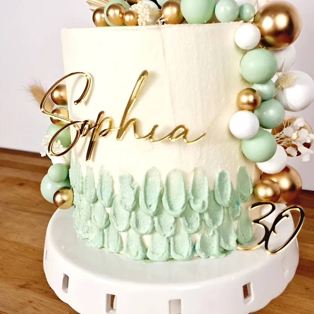 Cake Topper Personalized Cake Decoration Name Acrylic Topper Birthday