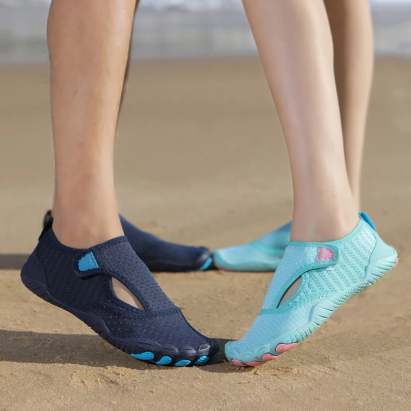 Couple Multi-functional Swimming Shoes Elastic Rubber Breathable Quick-drying Light Soft Non-slip Wear-resistant Casual Shoes