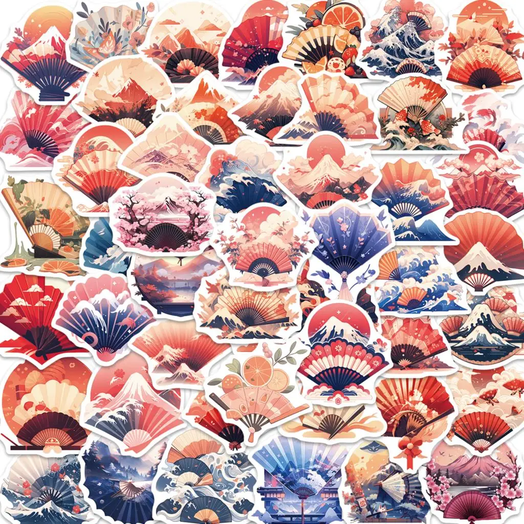 

10/50pcs Stickers Cartoon Japanese Fan Graffiti Skateboard Waterproof Luggage DIY Laptop Car Stickers Decals For Kid Toy