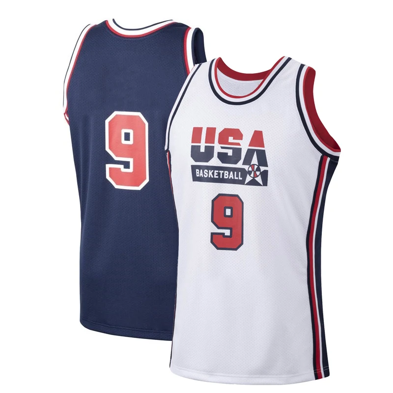 Basketball Jerseys 1992 USA 23 9 SPACE JAM
