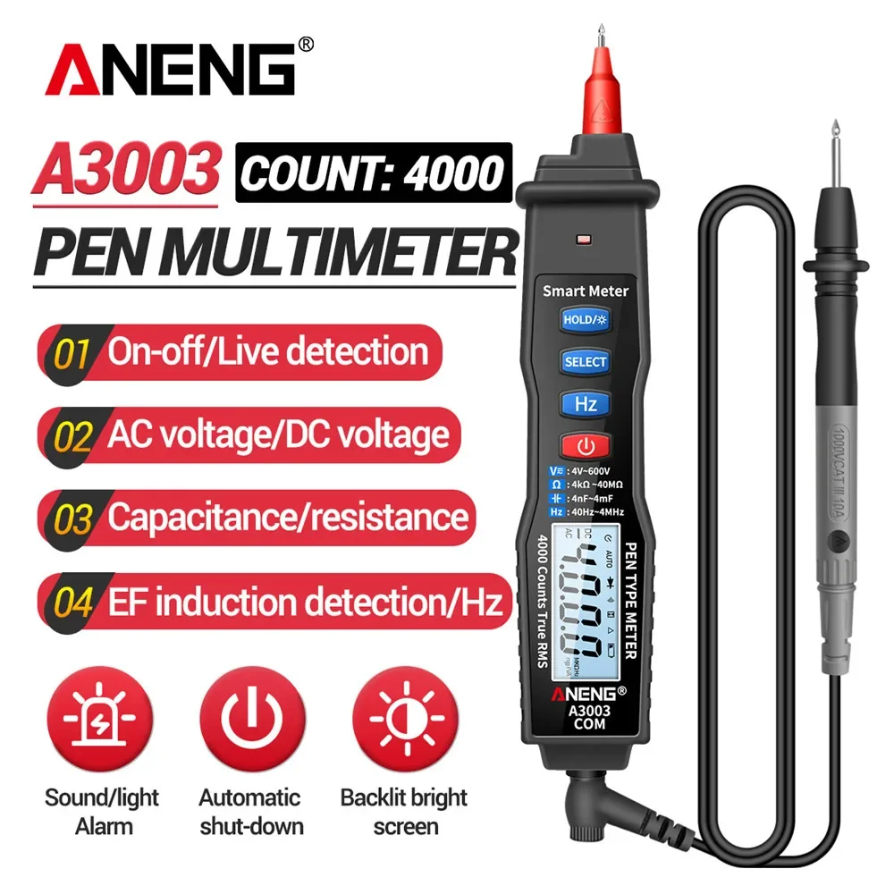 Smart Bluetooth Multimeter Kit-10MHz Frequency Counter & &mu;A Current Mode (ANENG A3003 Edition)