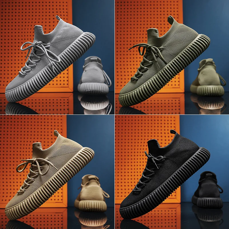 2023 Tire Sole Men's Shoes Comfortable Wearable Mesh Breathable Socks Shoes Light Casual Shoes  Sneakers Men Tenis Masculino 3