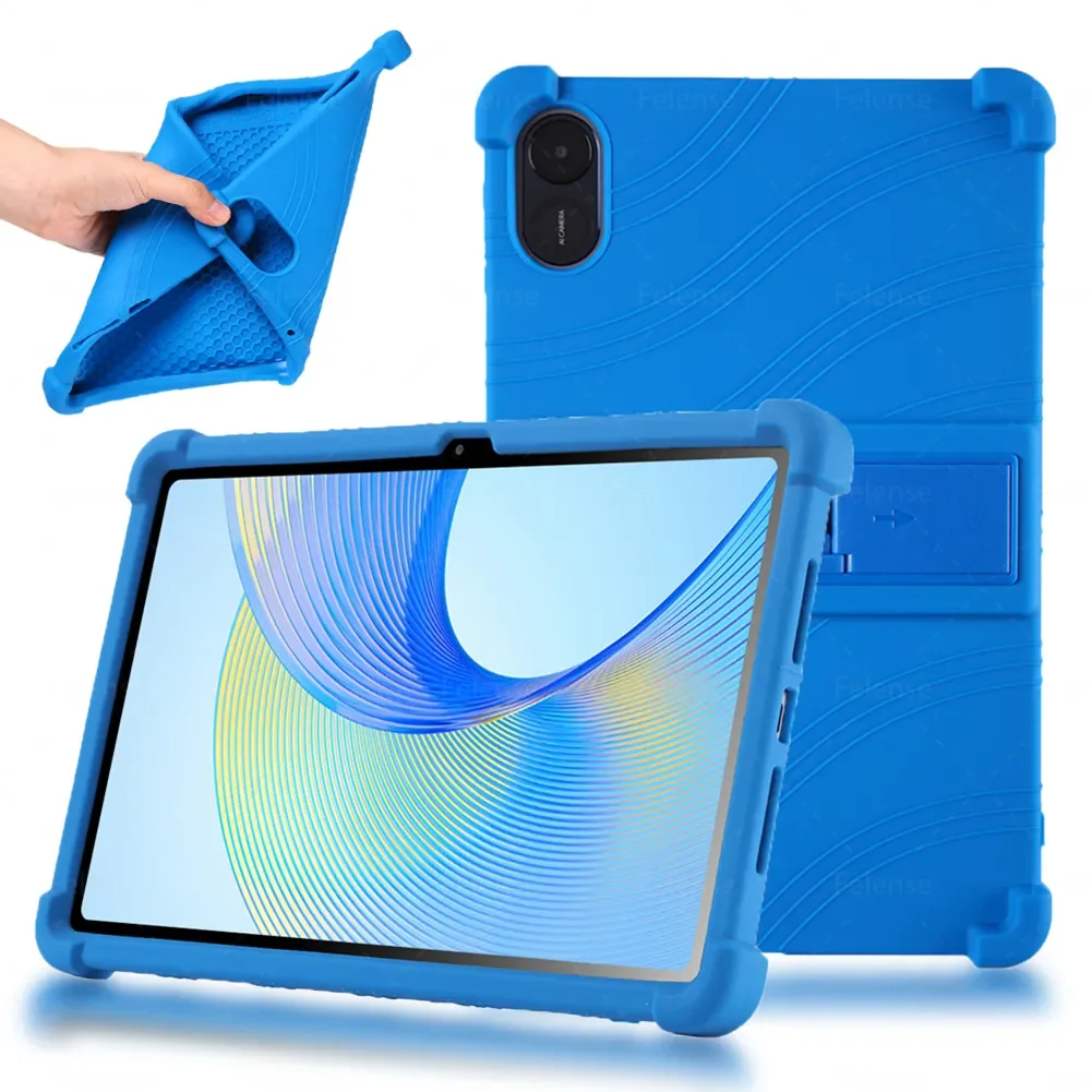 Capa de Silicone Macio com Suporte Ajustável para Tablets Capa para Honor Pad x9 Eln-w09 x8 Pro 115 Polegadas Agm3-w09hn 101 Polegadas