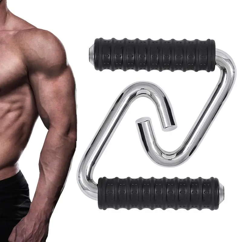 

1 Pair Heavy Duty Fitness Hook Handle Grip C-Shaped Universal Training Pull Bar For Cable Gym Handle Fitness Equipment