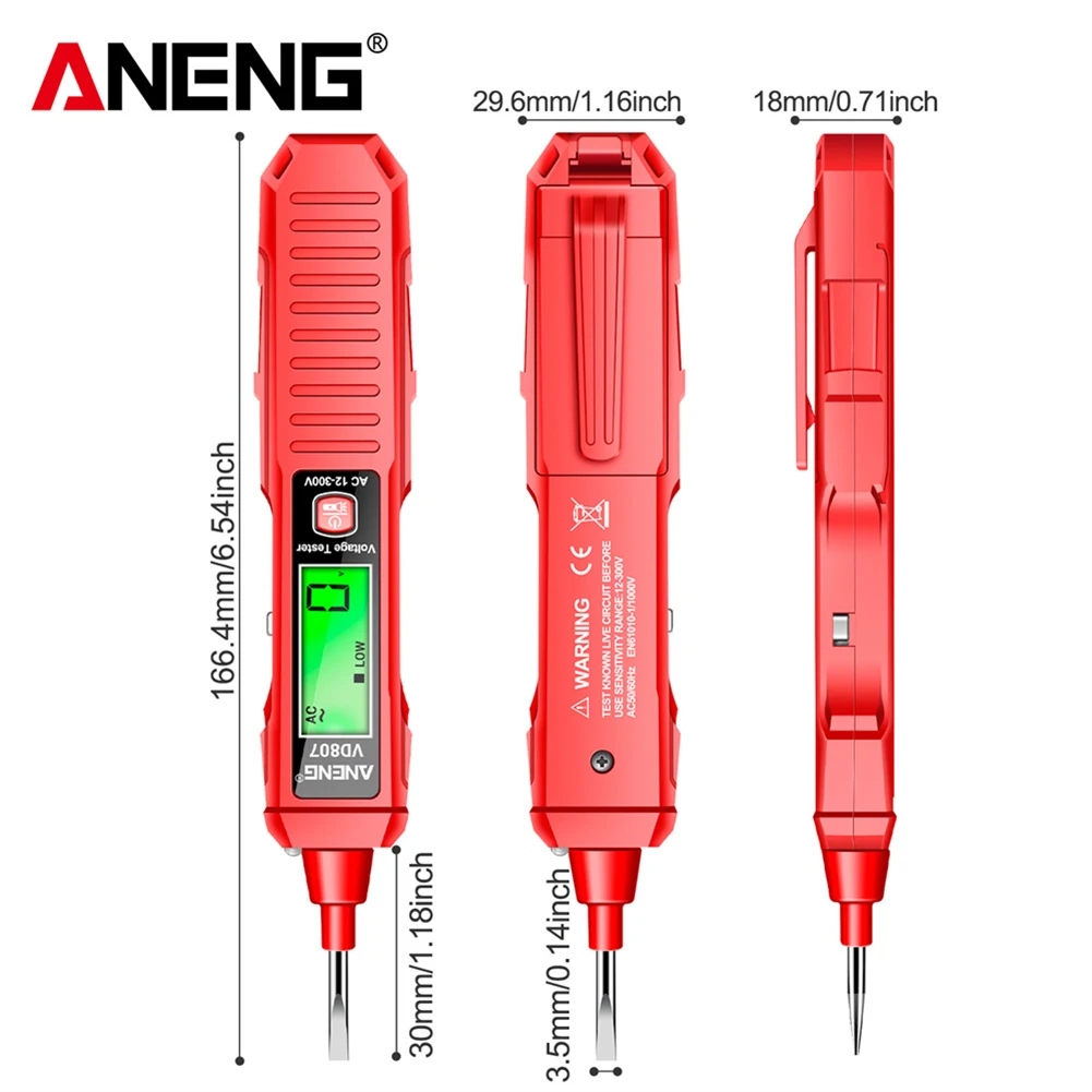 ANENG   ׽, VD807, AC DC 12-300V ȸ 극ũ Ʈ δ,  Ʈ ˶, ΰ  ̾ ̾ ׽