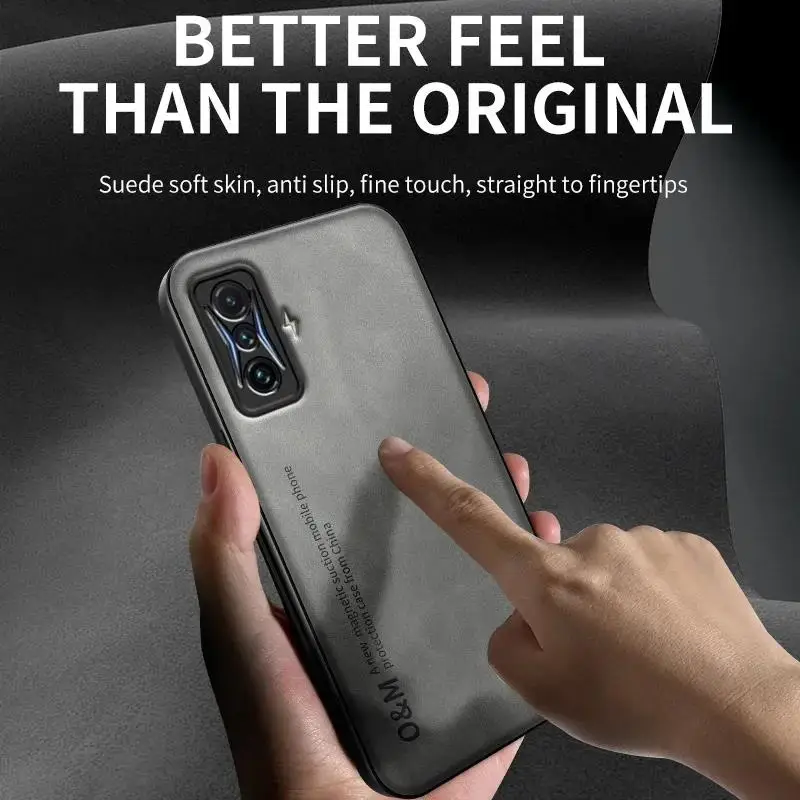 Premium Magnetic Leather Phone Case with Silicone Back Cover