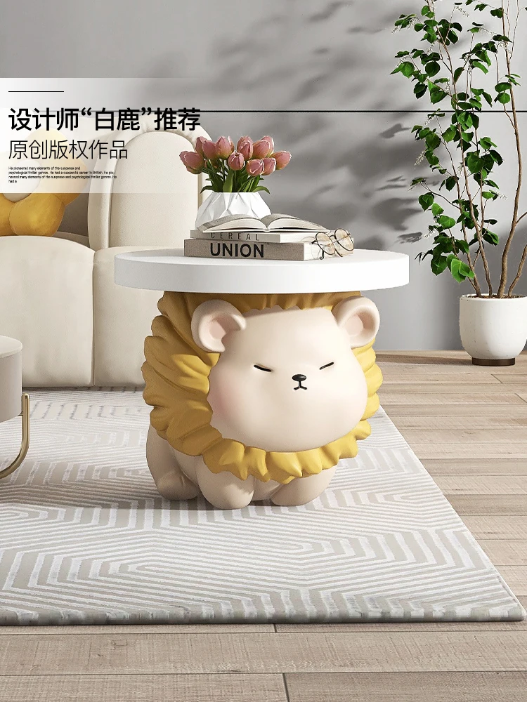 

Cute lion floor decoration, living room TV cabinet, sofa, coffee table, bedside table, home decoration, housewarming gift