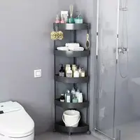 Toilet storage rack corner rack floor standing toilet bathroom triangle corner storage rack crevice multi-layer kitchen 2