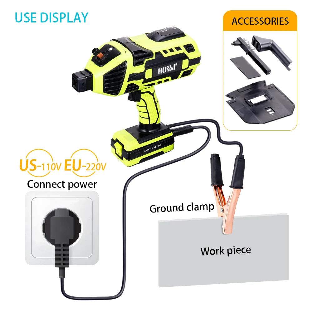 220V Portable Mini Handheld Electric Welding Machine Inverter ARC Welder Home Automatic Welder Tool Home DIY Soldering Tool 4