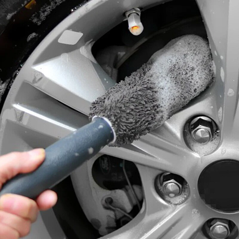 

Car Wash Portable Microfiber Wheel Tire Rim Brush Car Wheel Wash Cleaning For Car Trunk Motorcycle Auto Washing Cleaner Tools