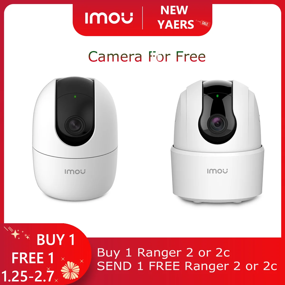 Беспроводная IP Wi-Fi камера видеонаблюдения Dahua Imou Ranger 2 |