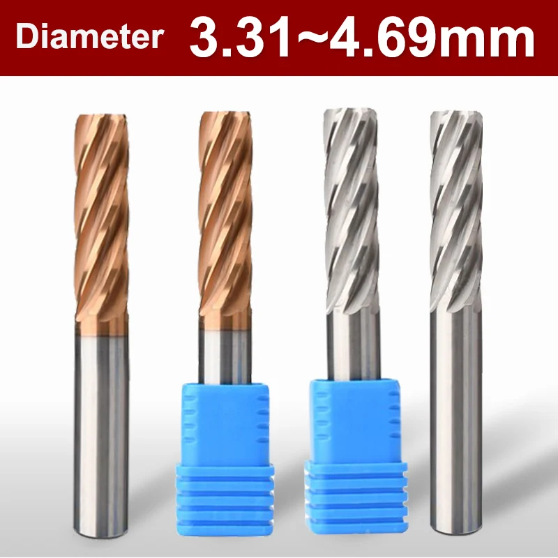 YZH 3.31mm~4.69mm Carbide Machine Reamer HRC50 HRC60 Spiral Groove Tolerance +0+0.005 Harened Steel Metal Cutter CNC Inner Hole yzh 1 91mm 3 29mm carbide machine reamer hrc50 hrc60 spiral groove tolerance 0 0 005 harened steel metal cutter cnc inner hole