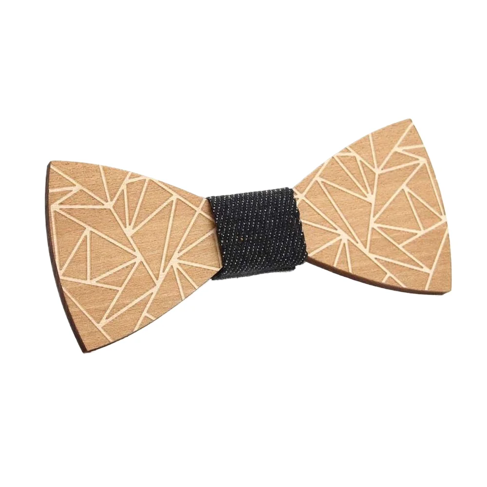 Bow Tie Vintage Wooden Bow Tie For Men Hollow Out Carved Retro Wooden Neck Ties Adjustable Strap Wood Elegant Bowtie Gravata Corbatas