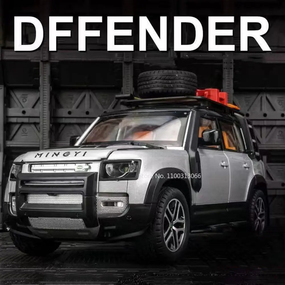

1:24 Land Rover Defender SUV Alloy Diecast Metal Car Model With Tools Pull Back Car Vehicles For Children Toys Collection Gifts