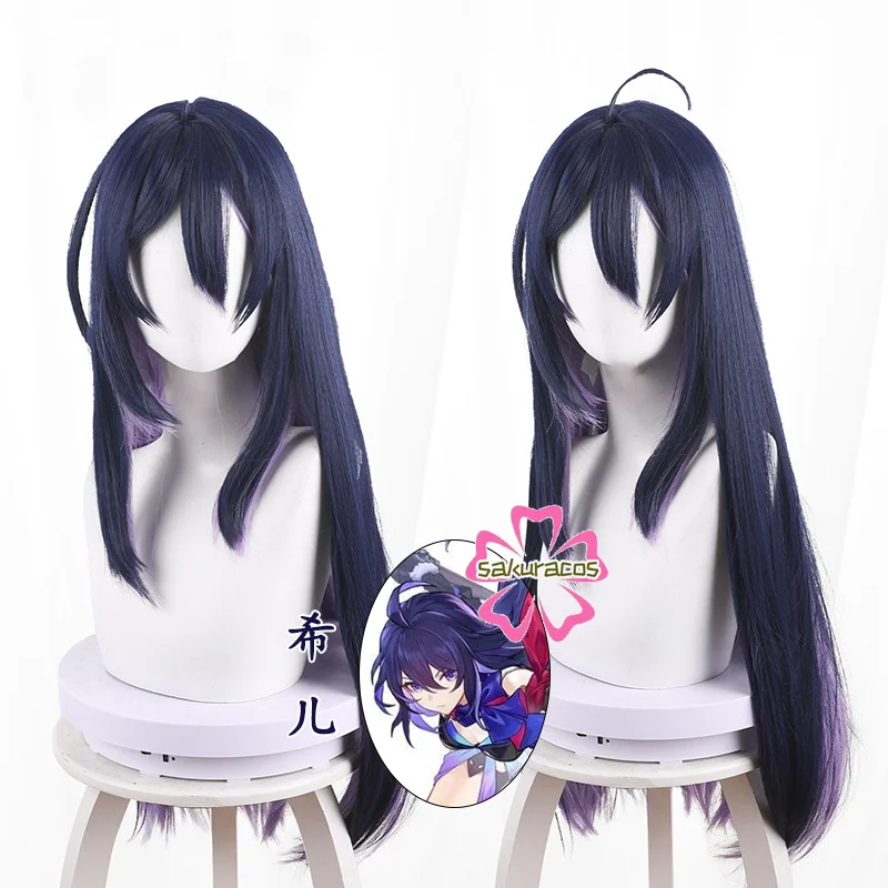 

Seele Wig Honkai Star Rail Seele Cosplay Wig Long Blue Black Purple Wigs Heat Resistant Synthetic Hair for Halloween Role Play