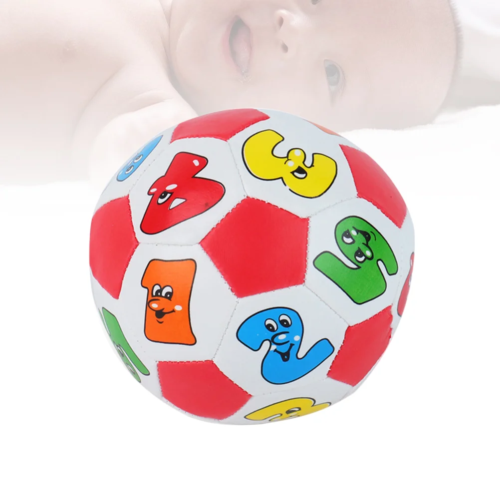 Baby Kids Number Balls Early Educational Toys PU Mini Sports Balls Random Color