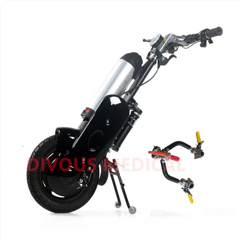 Color Optional Ultra-light Electric Handbike with 400W Motor for Manual Wheelchairs Disabled Drive Head 4