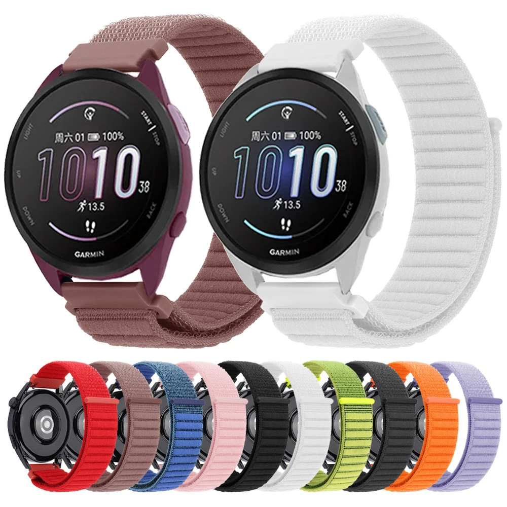 Braided Nylon Watch Strap Band, 22mm/20mm