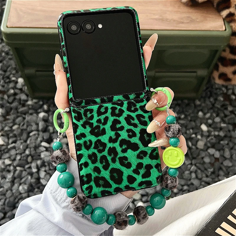 Luxury Leopard Print Shockproof Hinge Back Cover Fashion Case
