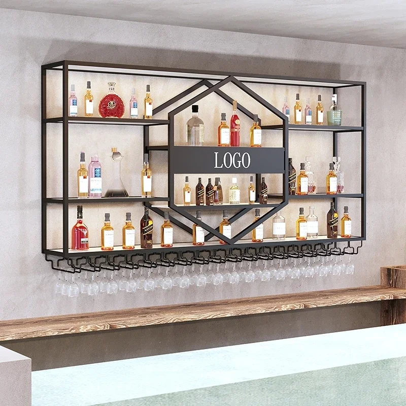 Corner Wine Floating Wall Wine Rack Showcase Wall Refrigerated