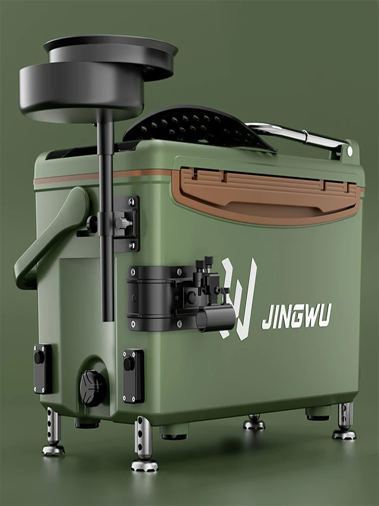 

German DRET fishing box full set of new box multi-functional seated fish box ultra-light Taiwan gear