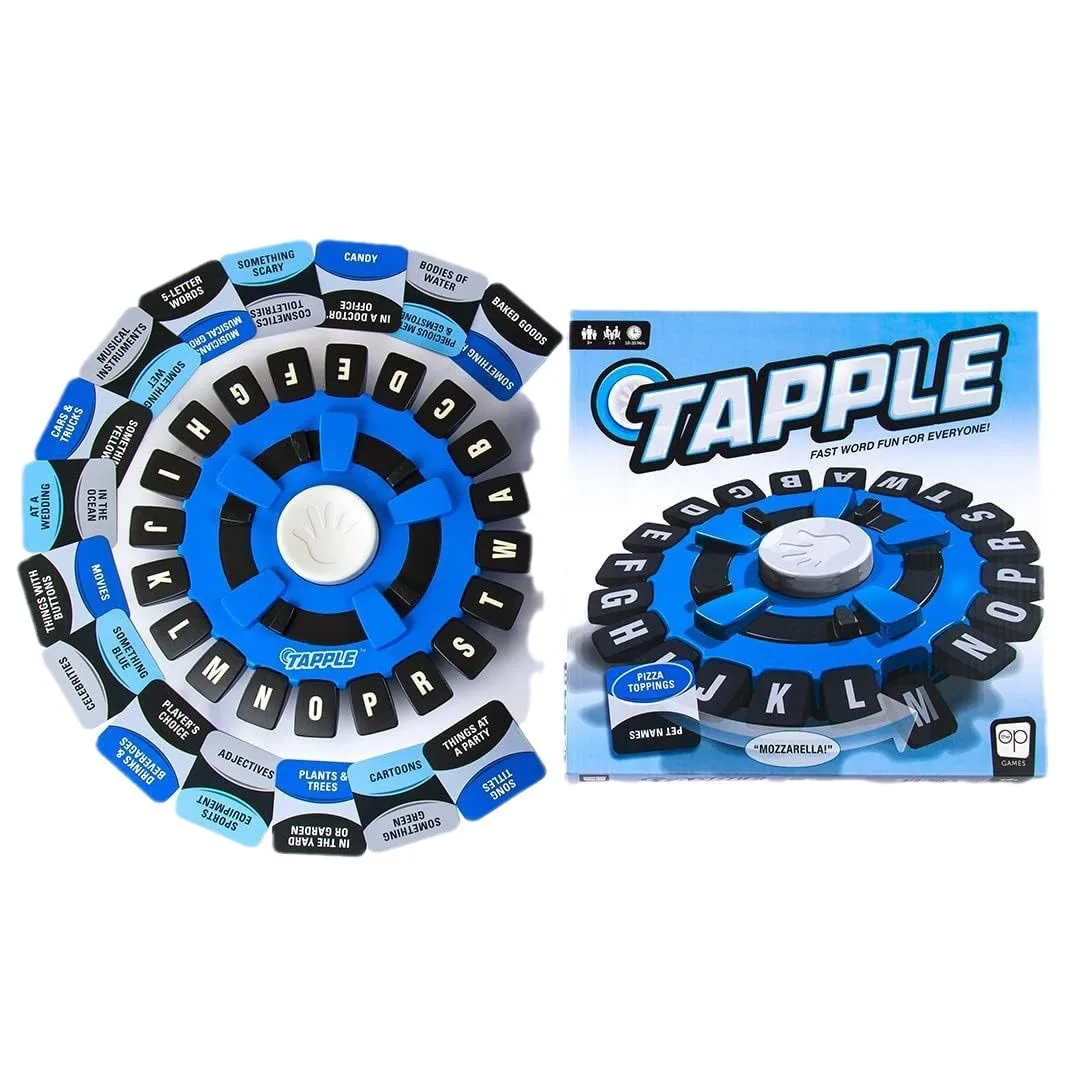 Children's Educational Table Toys English Spanish TAPPLE Crazy Alphabet Game Parent-child Interactive Turntable Toy Family Game