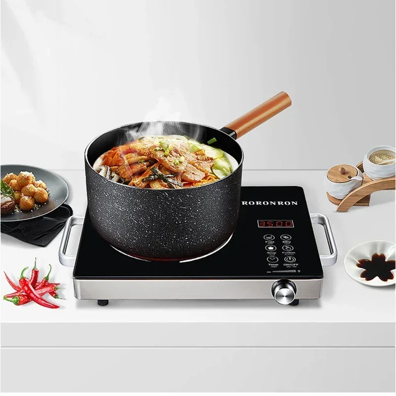 Intelligent induction cooker electric ceramic cooker touch waterproof adjustable temperature electromagnetic light wave