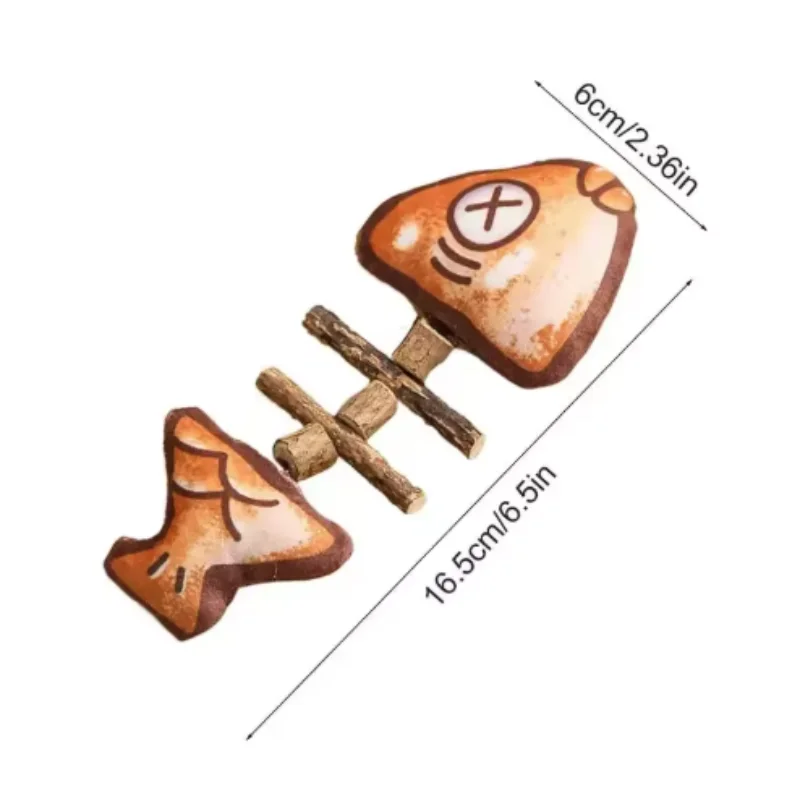 Interactief silvervine vis kattenspeeltje voor mondverzorging_voghion.com